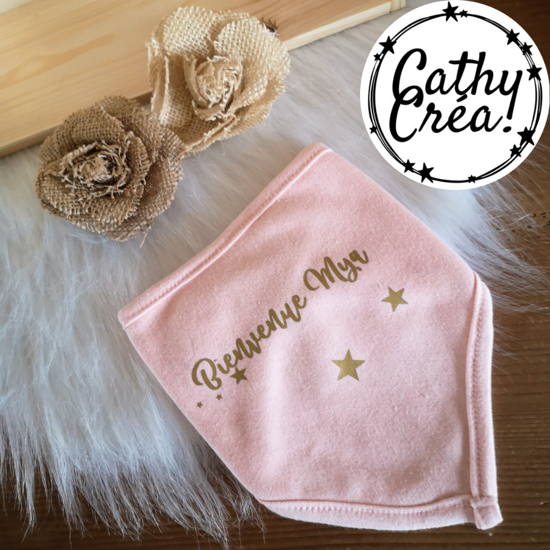 Bandana bébé - Bienvenue ✨