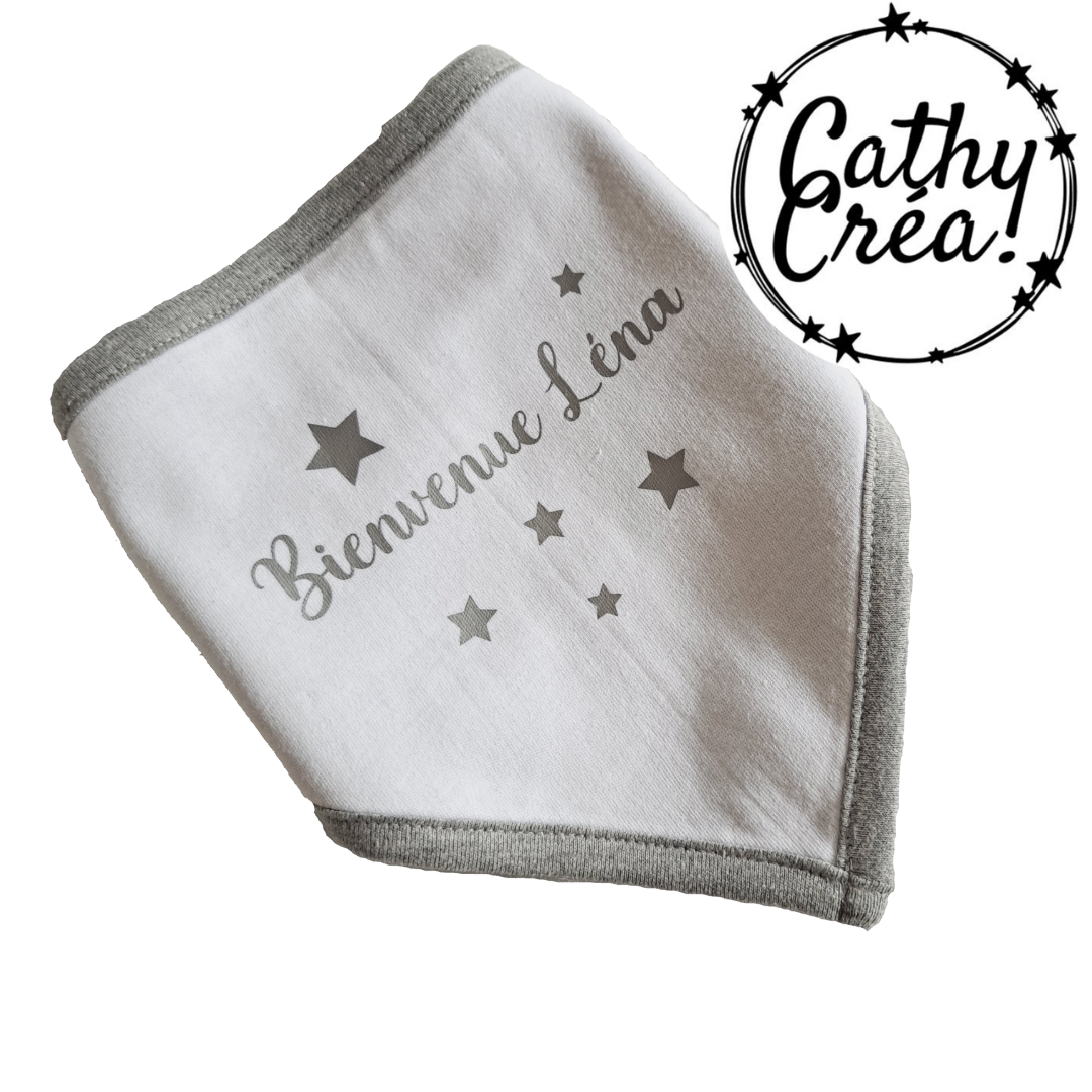 Bandana bébé - Bienvenue ✨