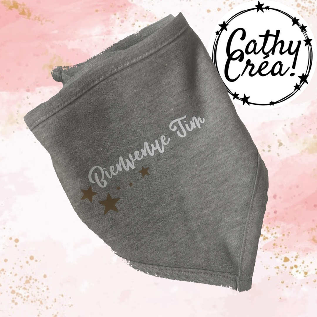 Bandana bébé - Bienvenue ✨