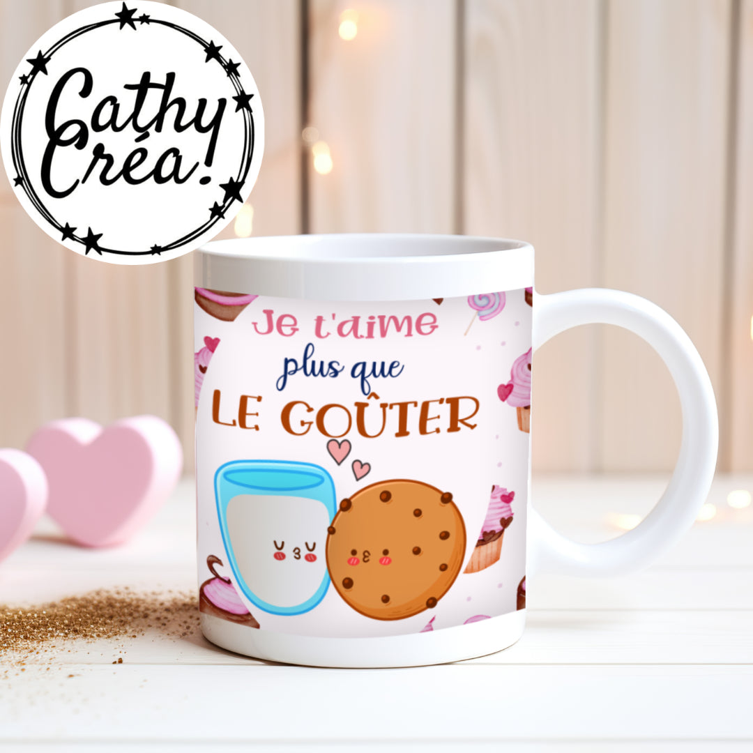 Je t'aime plis que le goûter - Mug