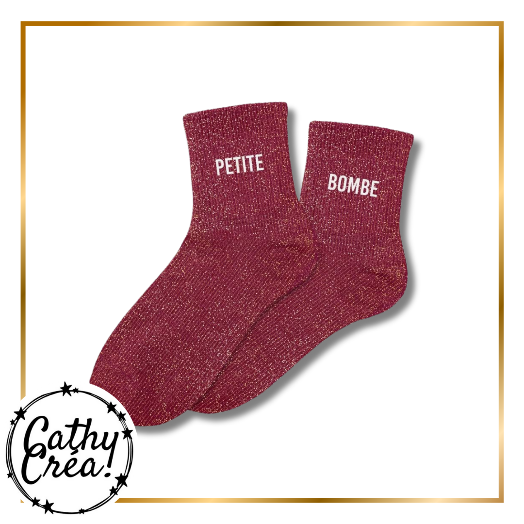 Chaussettes paillettes – Modèle « PETITE BOMBE » – Taille 36/42