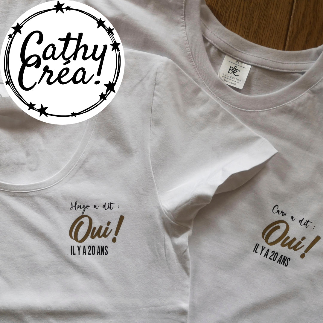 Duo de t-shirts - Ils ont dit oui !