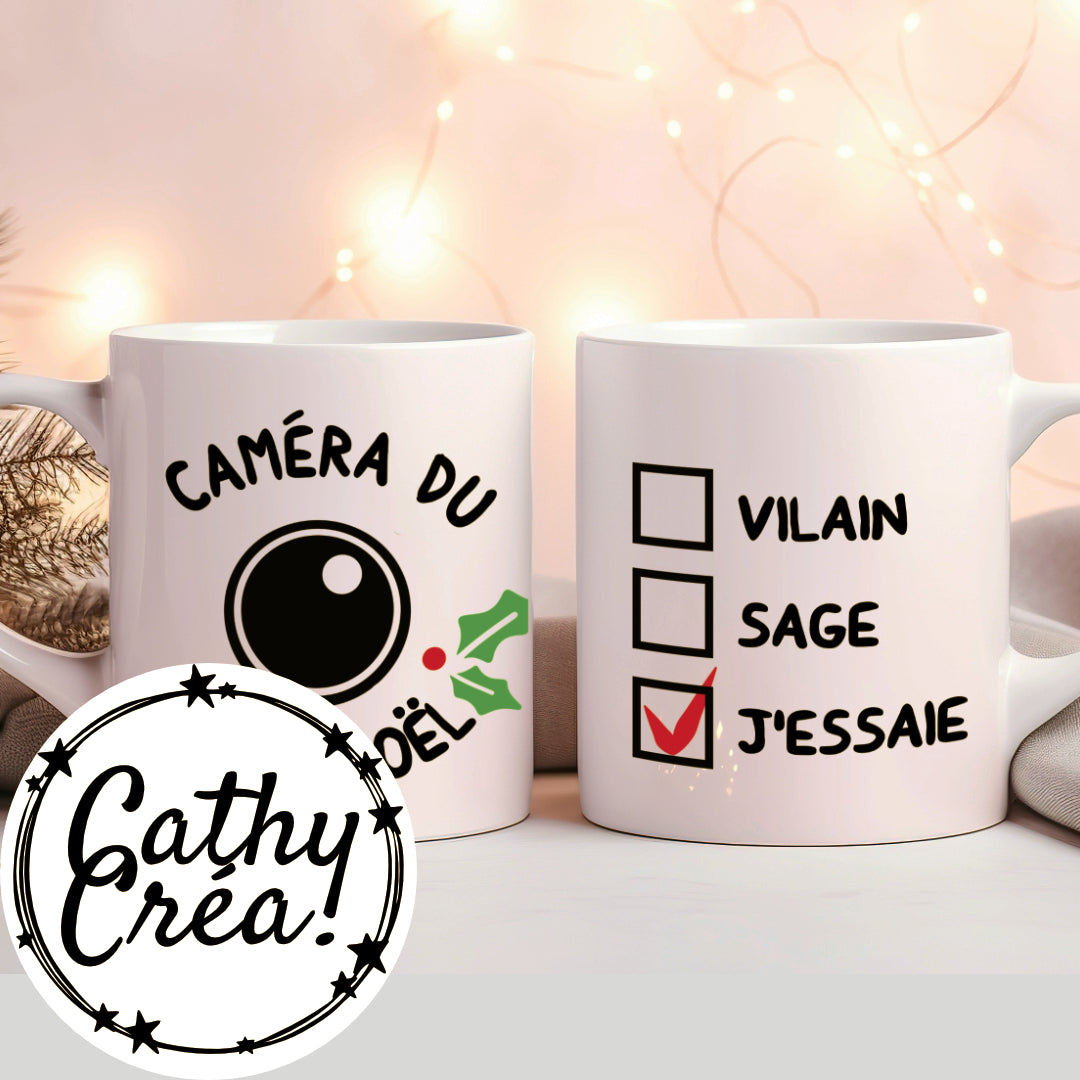 Caméra du Père Noël - Mug