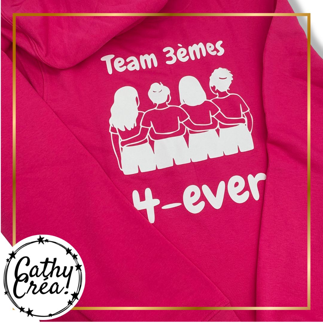 Sweat pour collegues ou amies personnalisé