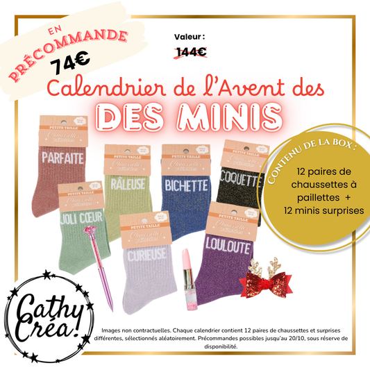 🎁 Calendrier de l’Avent Minis – Spécial Fillettes
