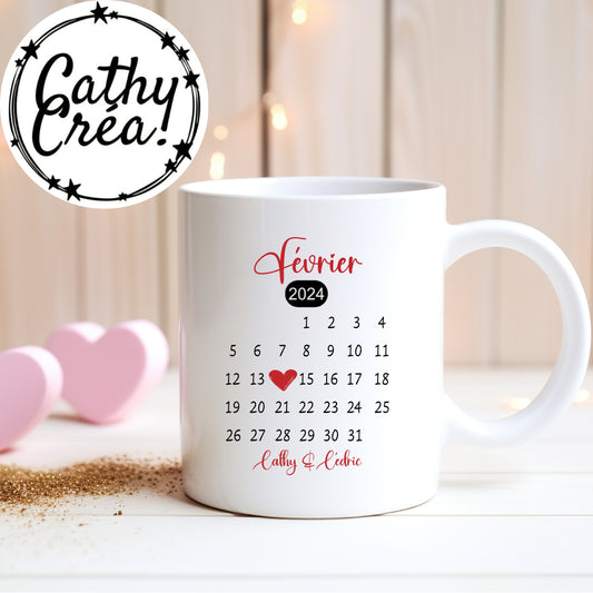 Calendrier d'amour - Mug