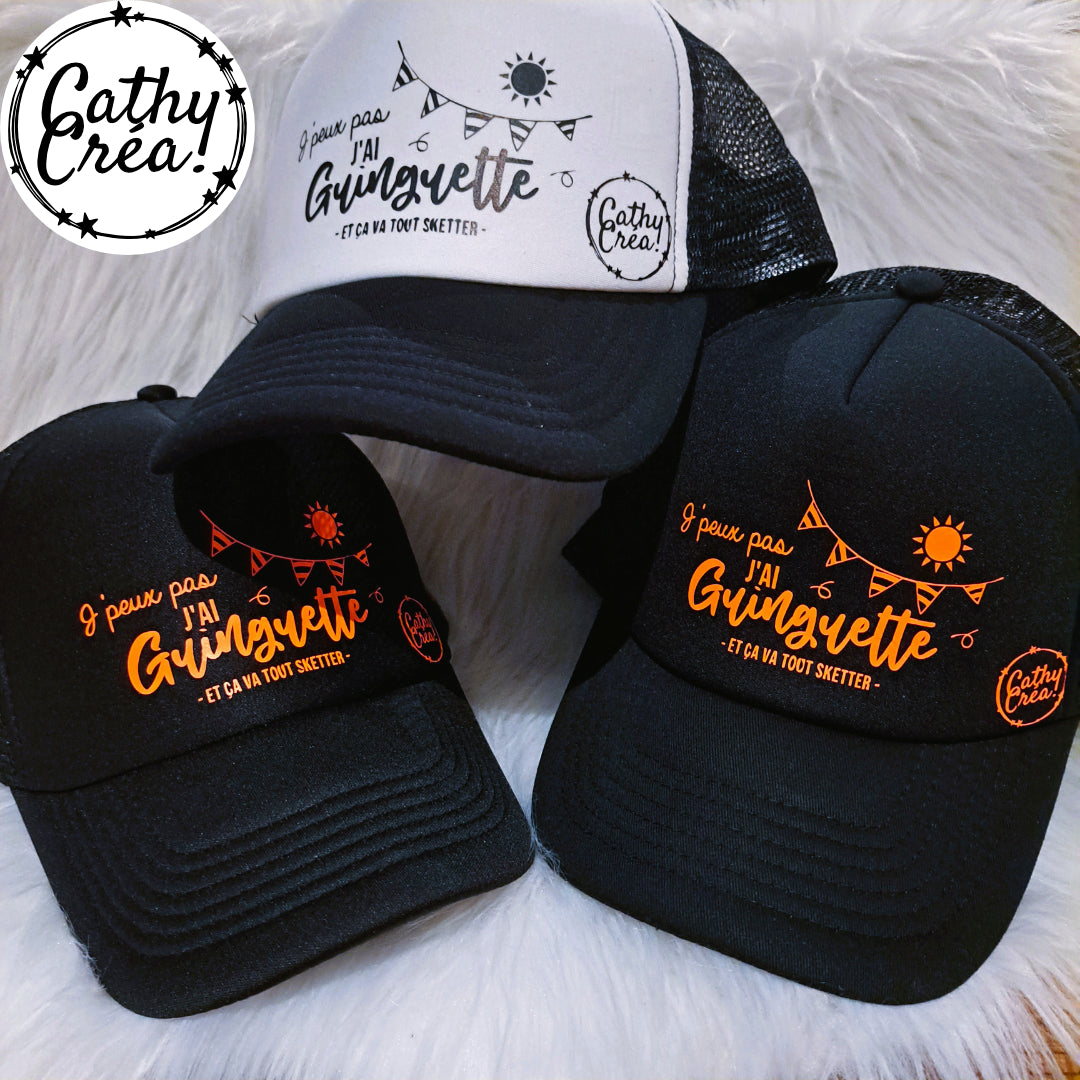 Casquette - J'PEUX PAS, J'AI GUINGUETTE et ça va tout sketter 🎊