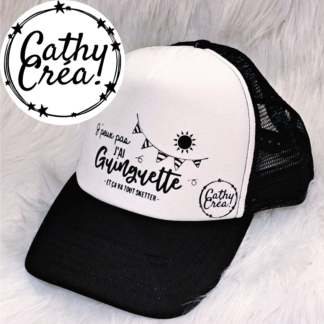 Casquette - J'PEUX PAS, J'AI GUINGUETTE et ça va tout sketter 🎊