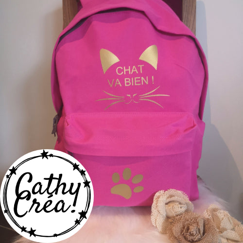 Chat va bien - Petit sac à dos