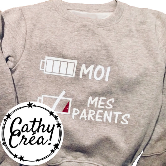 Batterie faible -  Sweat enfant