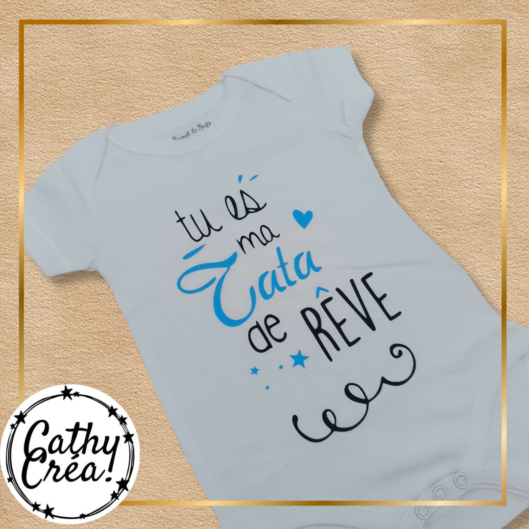 Body bébé personnalisé phumoristique – Cathy Créa