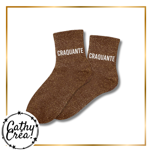 Chaussettes paillettes – Modèle « CRAQUANTE » – Taille 36/42