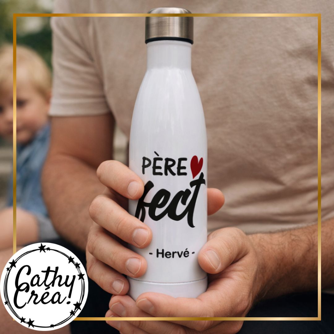 Adulte avec gourde isotherme personnalisée – cadeau sportif Cathy Créa
