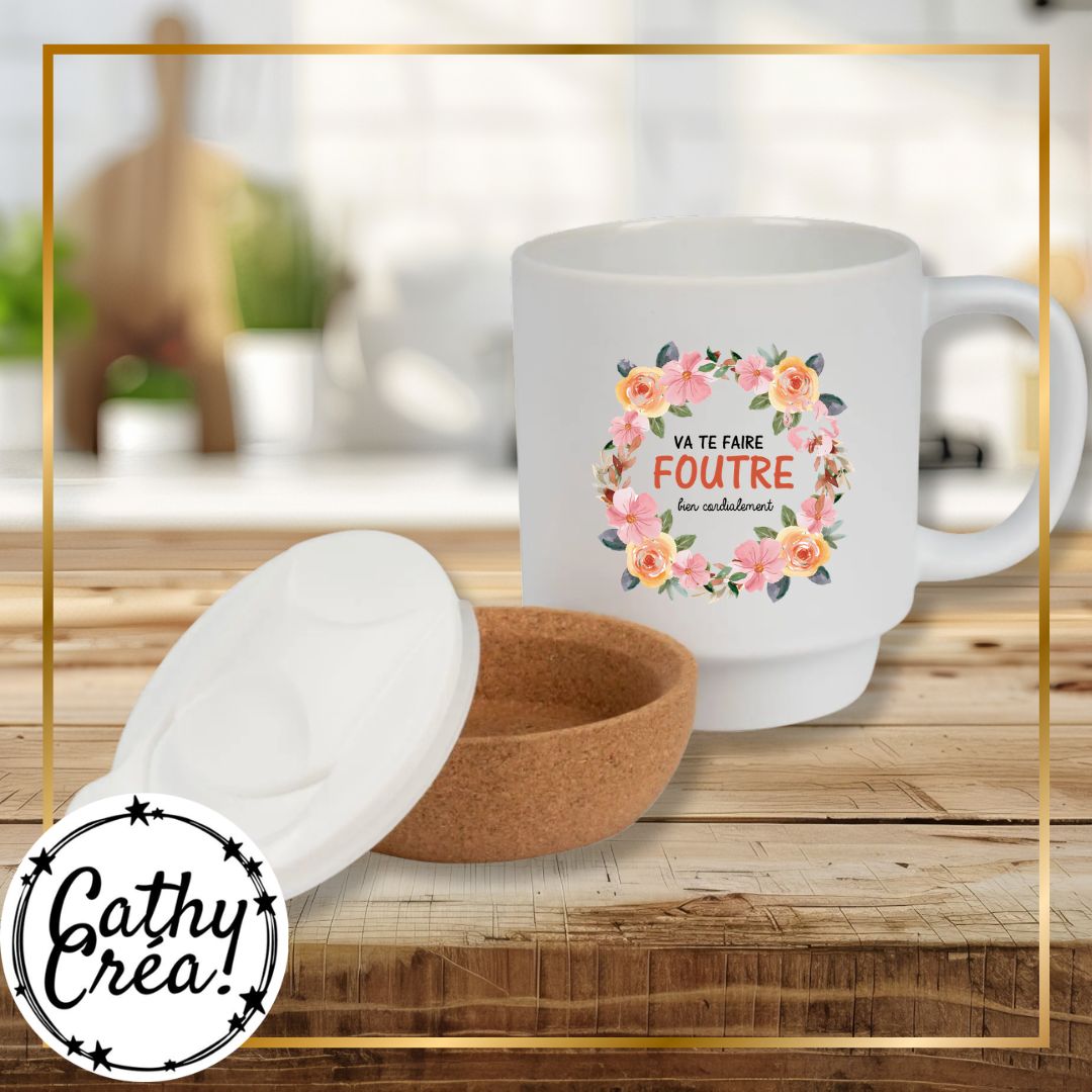 Mug premium support liège et bouchon personnalisé – cadeau original cathycrea.be
