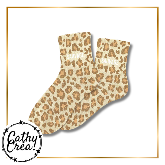 Chaussettes paillettes – Modèle « SAUVAGE>> – Taille 36/42