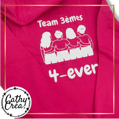 Sweat pour collegues ou amies personnalisé