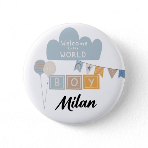 Badge - Welcome to the world boy👶