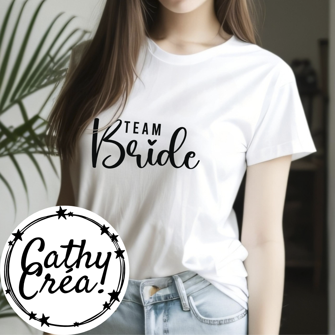 Team Bride 🖤 - t-shirt femme